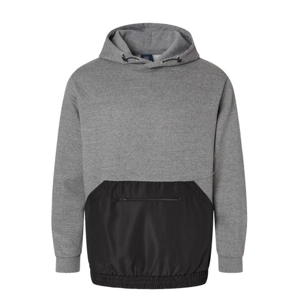 Unisex Mixed Media Hooded Sweatshirt Thumbnail