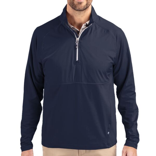 Cutter & Buck Adapt Eco Knit Hybrid Recycled Mens Quarter Zip Thumbnail
