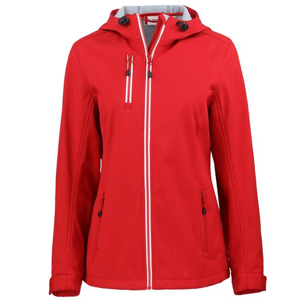 Clique Telemark Eco Stretch Softshell Full Zip Womens Hooded Jacket Thumbnail