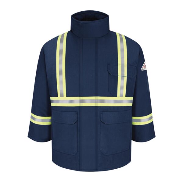 Men's Long Deluxe Parka With Reflective Trim - EXCEL FR® ComforTouch Thumbnail