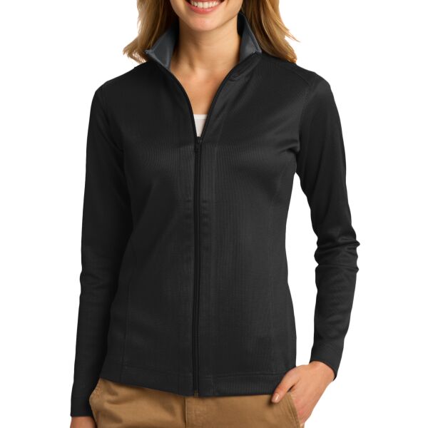 Women's Vertical Texture Full Zip Jacket Thumbnail