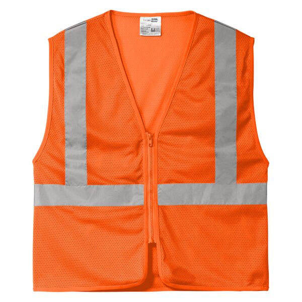 ® Ansi 107 Class 2 Economy Mesh Zippered Vest Thumbnail