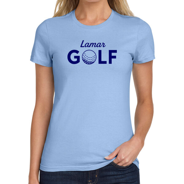Lamar Girls Golf - Ladies 4.5oz Softstyle T-Shirt Thumbnail