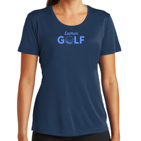 Lamar Girls Golf - Ladies 100% Poly T-Shirt Thumbnail