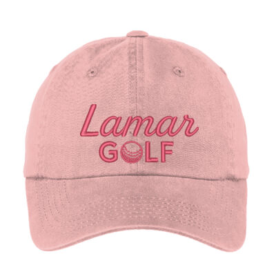 Lamar Girls Golf - Ladies Garment Washed Cap Thumbnail